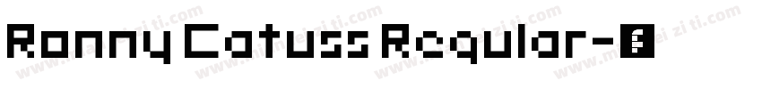 Ronny Catuss Regular字体转换